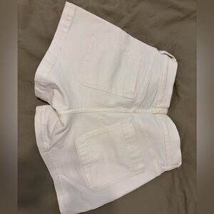 Madewell High Rise Sailor Shorts (white)